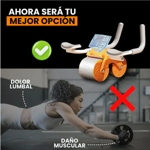 AbdoPro™ – Rueda abdominal automática para tonificar sin dolor 🏋️‍♂️🤩